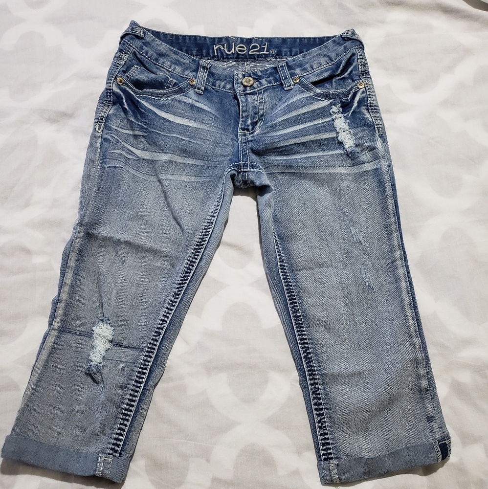 Rue21 Denim Crop Pants